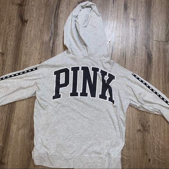 grey PINK hoodie - Picture 2 of 2